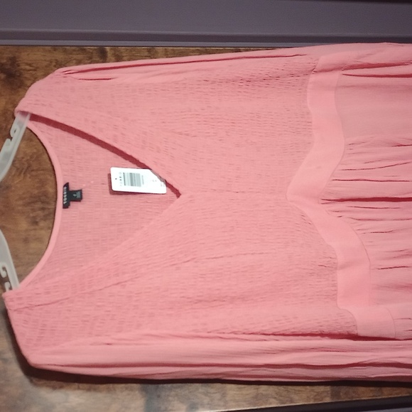 New Torrid Corral Smocked Babydoll Blouse Size 4 4x 26w - Picture 3 of 7